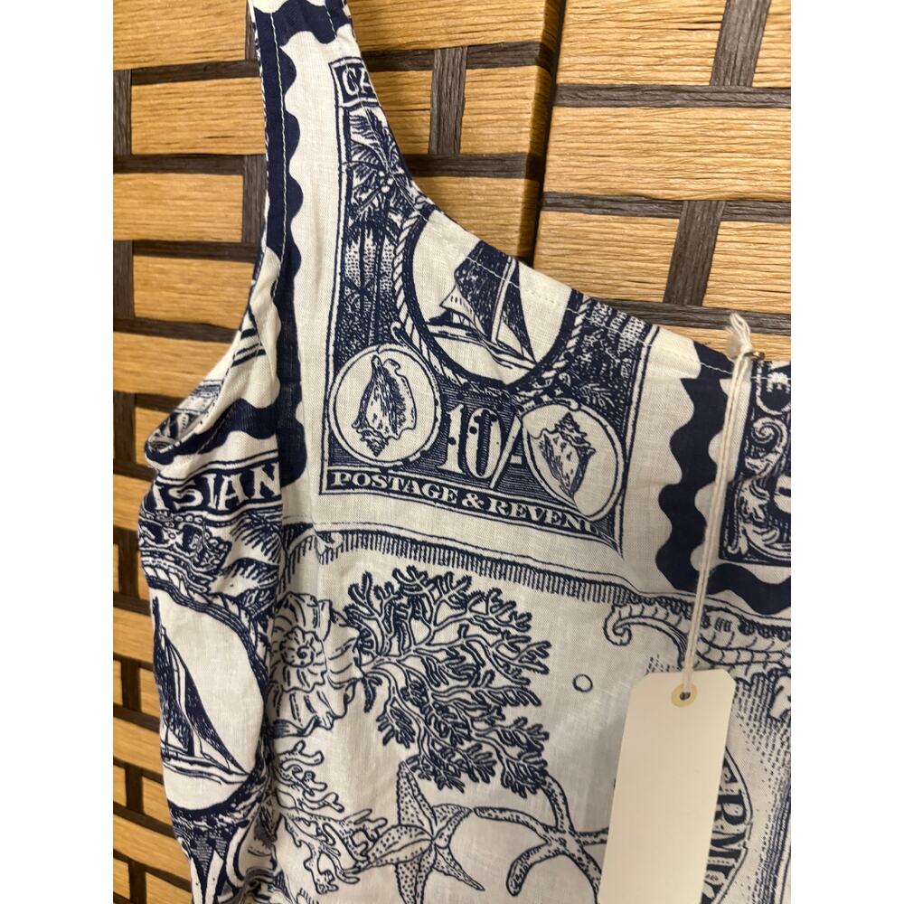 Nicole Miller Navy ANd White Tank‎ Top Size Small - Picture 3 of 8